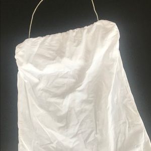 Brunello Cucinelli white halter tank, size medium